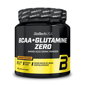 BioTechUSABCAA + Glutamine Zero Naranja 480 grs