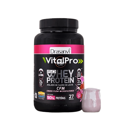 Whey Protein Aislado Yogur Fresa 800 Gr