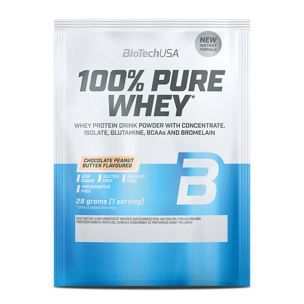 100 % Pure Whey 28 grs Chocolate Cacahuete
