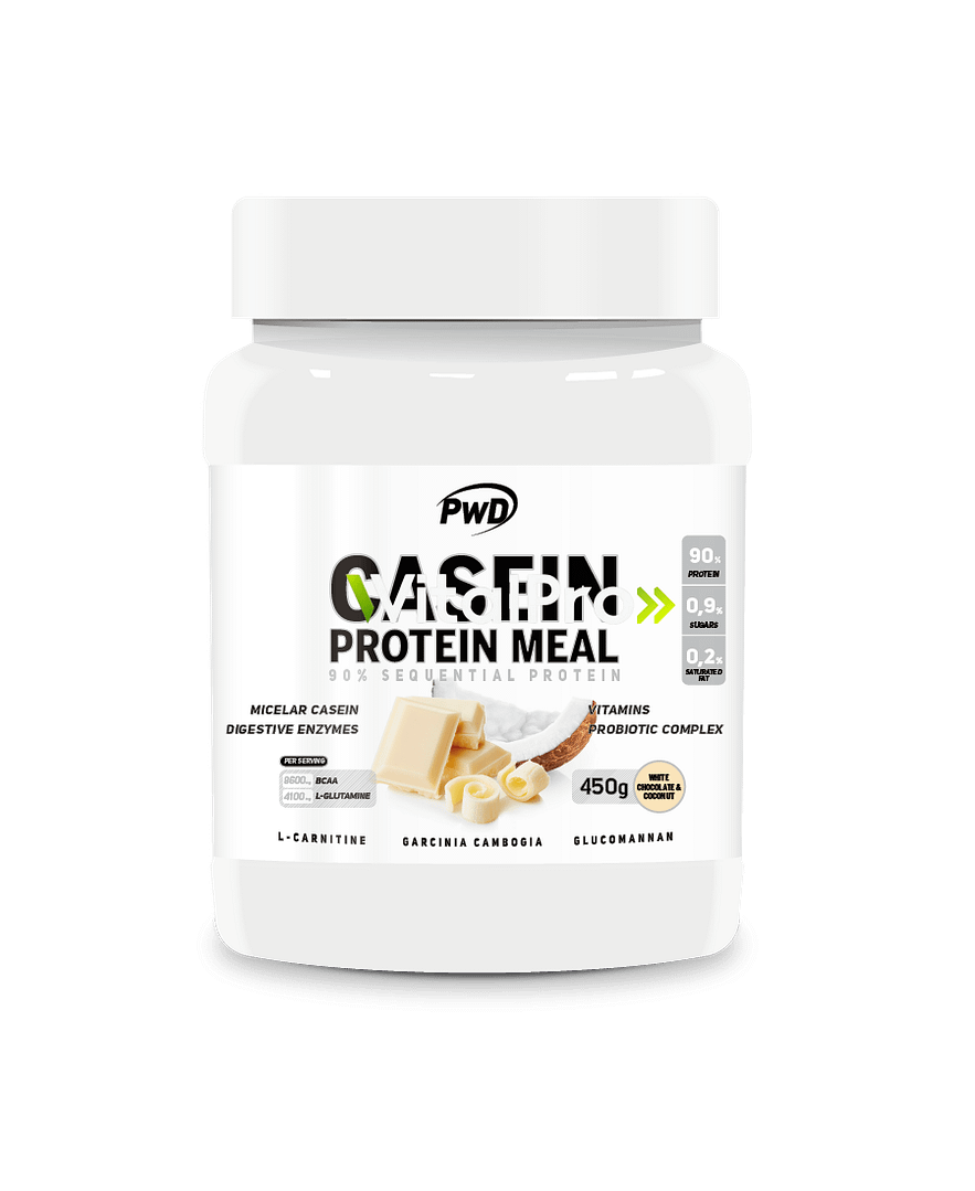 Casein Protein Meal 450g. Chocolate Blanco Con Coco