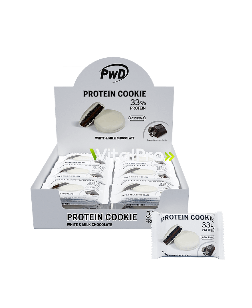 Protein Cookie 33% Protein 30g.white & Milk Choco